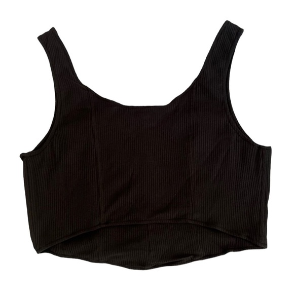 And Now This Black Wire Crop Top NWT - Size XL - Picture 2 of 7